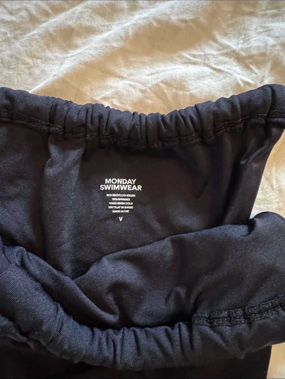 Monday Swimwear Black Tie-Side Bikini Bottom